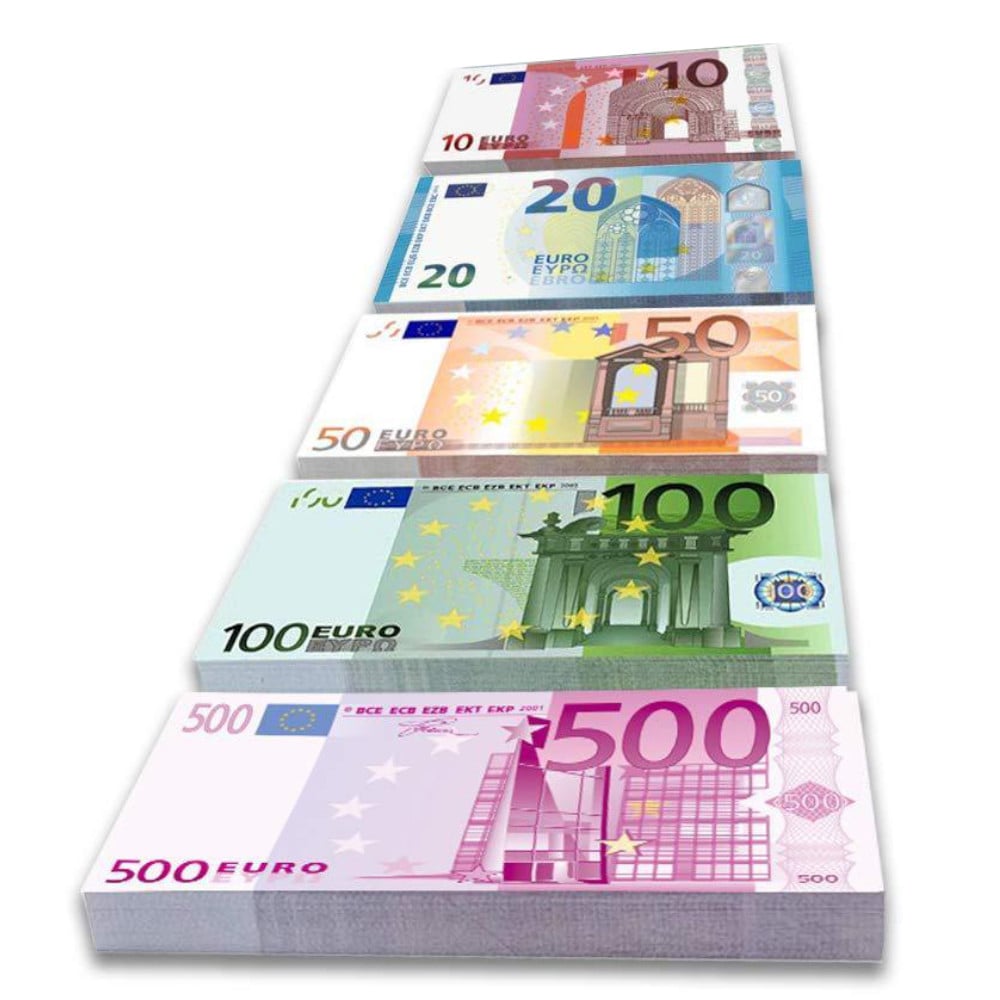 Set 100 billets de banque de 50 euros factices pour jeux de société